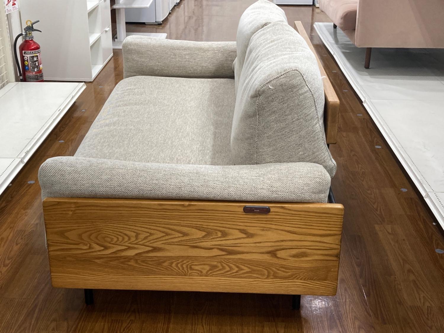 UNICO (ウニコ) 2.5人掛けソファー 452 グレー TREL｜トレファクONLINE