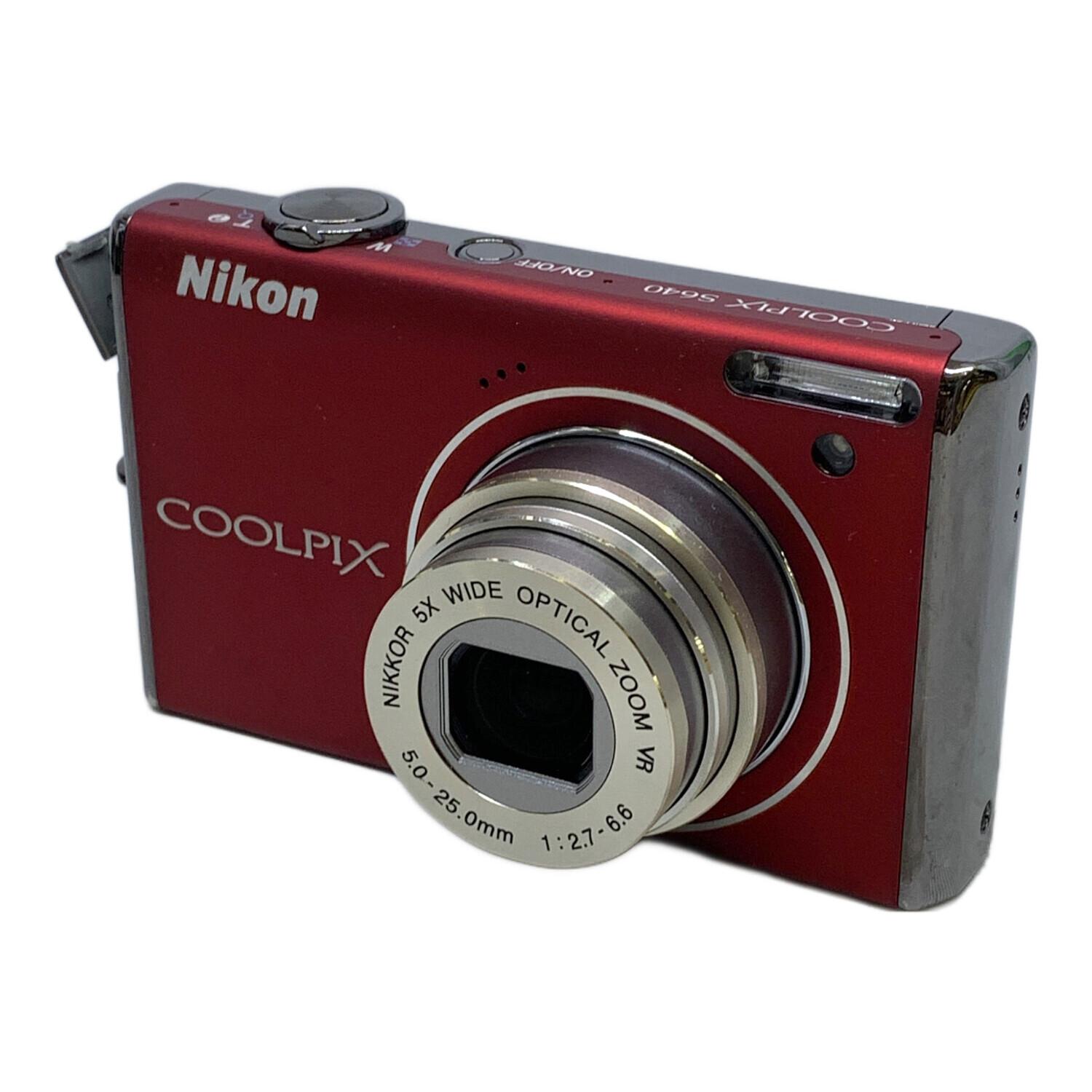 Nikon COOLPIX S640 ブラック 動作確認済 コンデジ レトロ 中古：B(並