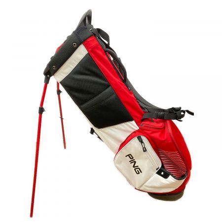 PiNG (ピン) キャディバッグ レッド×ホワイト｜トレファクONLINE