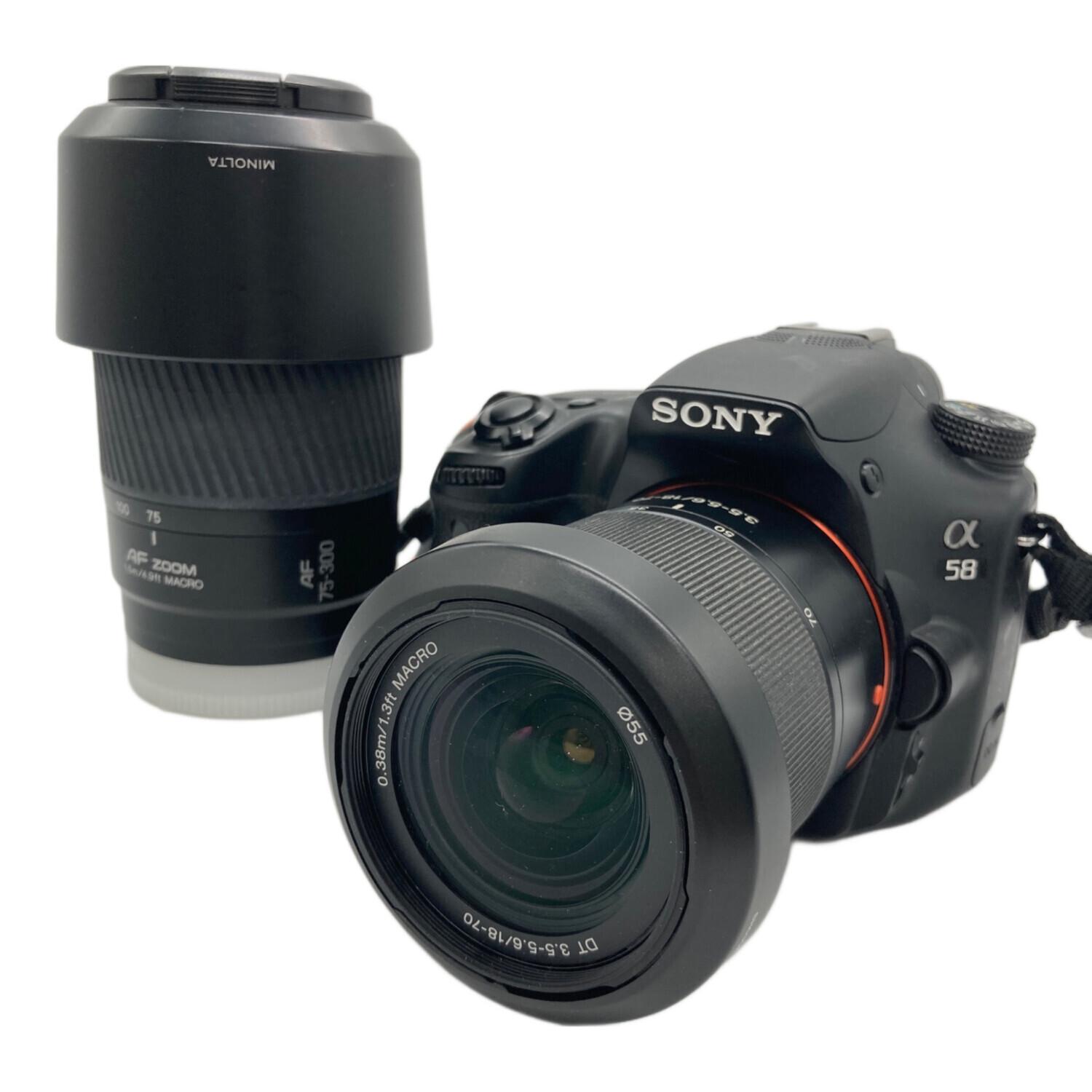 SONY (ソニー) 一眼レフカメラ SLT-A58 ※バッテリー書き込み有