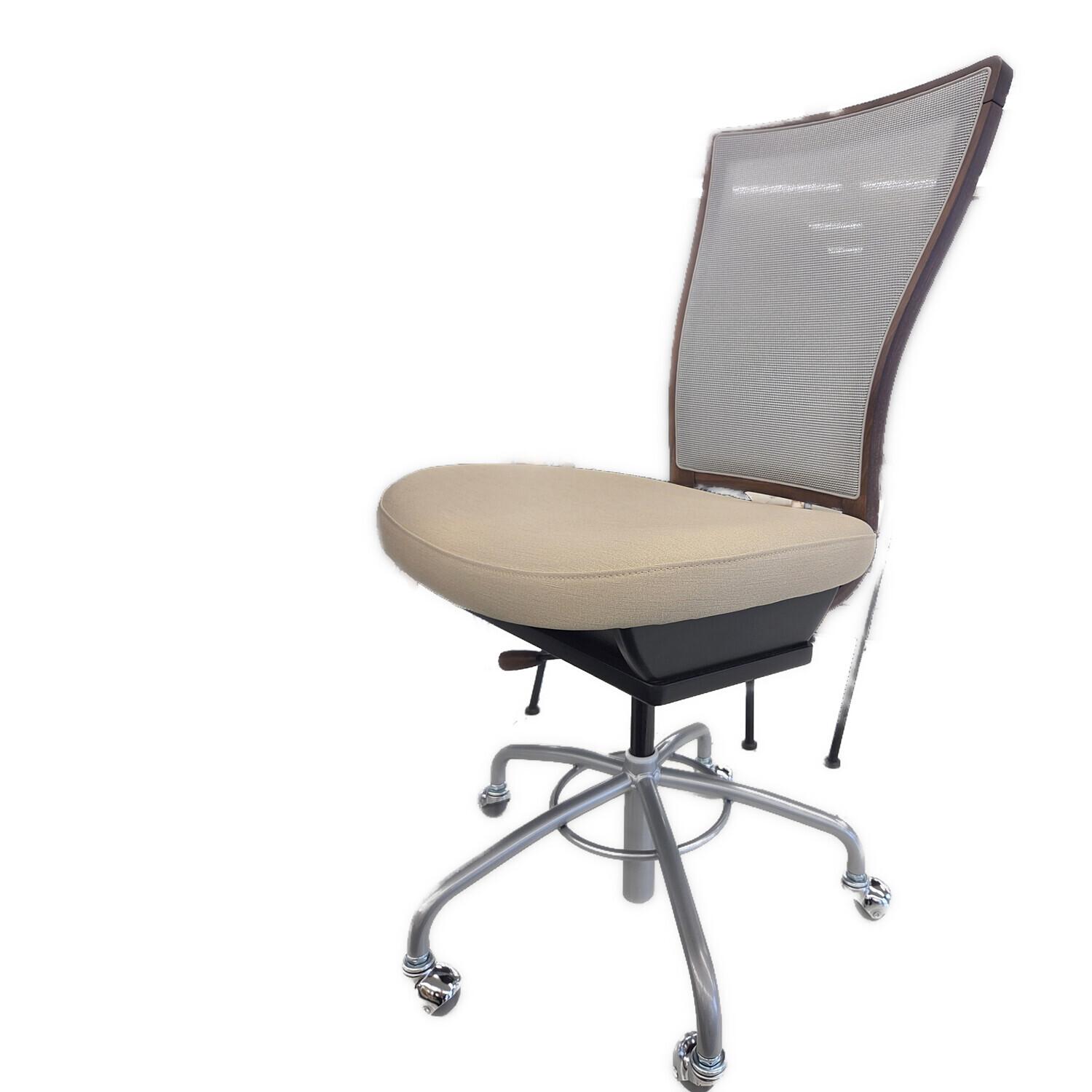 karimoku (カリモク) ワークチェアー XT4711 ホワイト×ブラウン