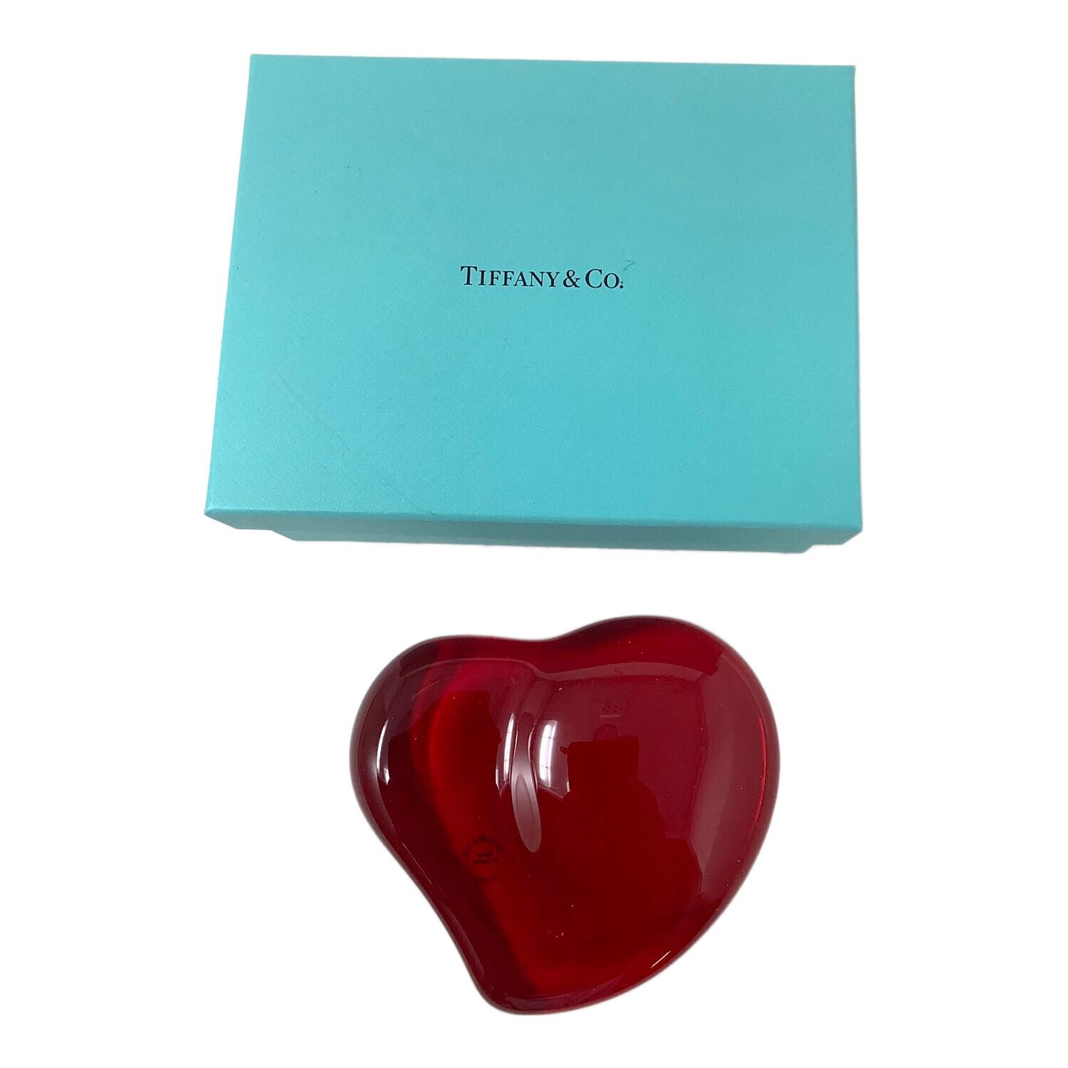 TIFFANY & Co. (ティファニー) ペーパーウェイト ハート レッド