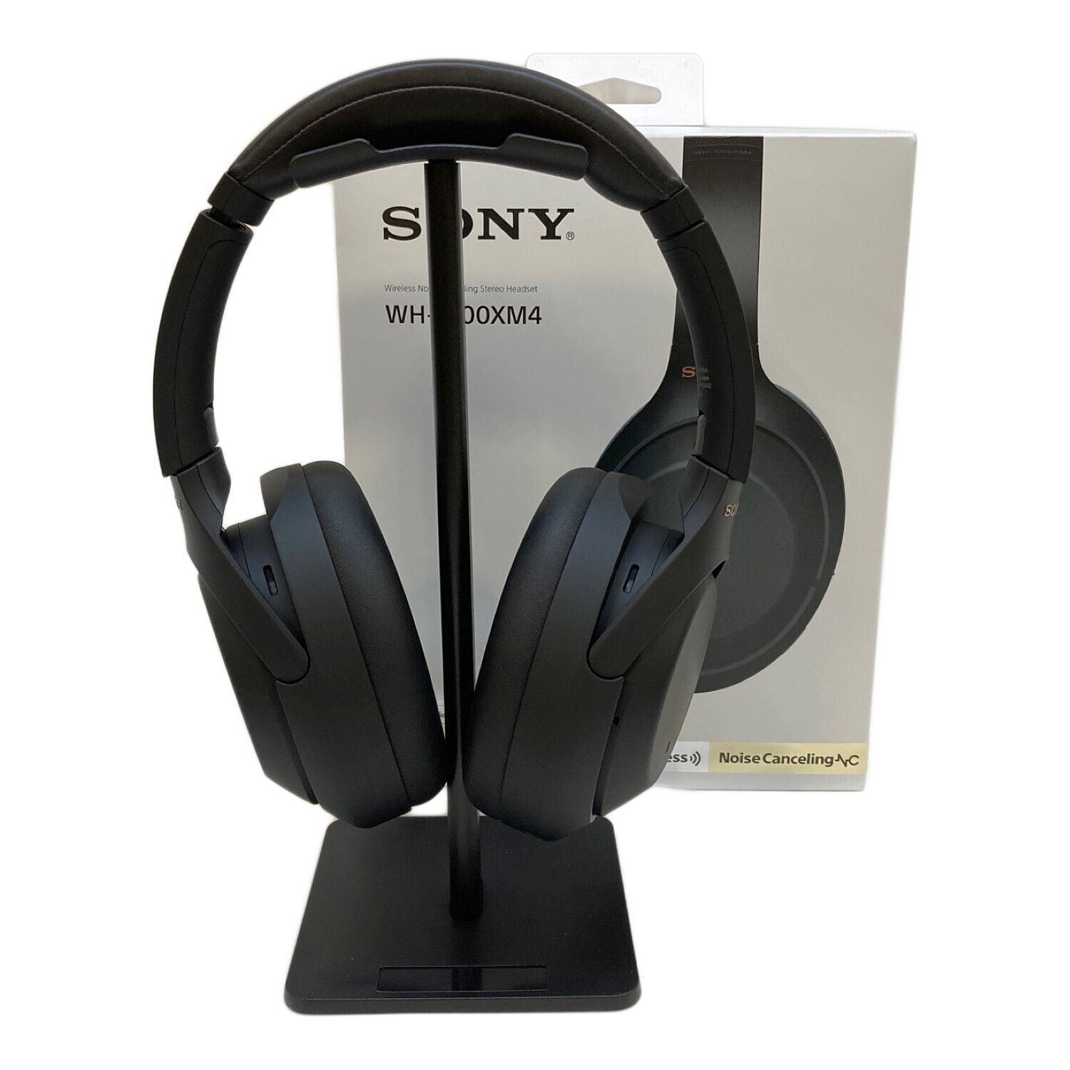 箱・ケース付き SONY WH-1000XM4 ブラック ワイヤレスヘッドホン SONY