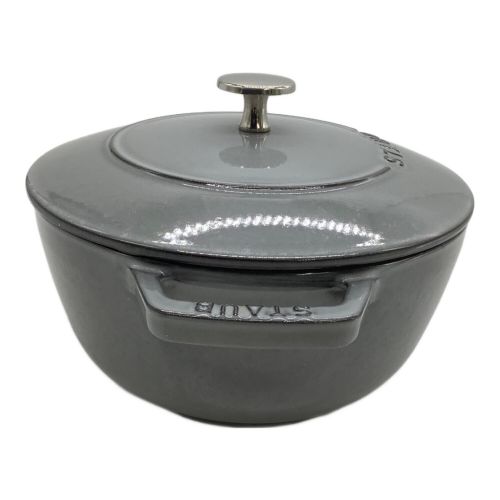 Staub (ストウブ) 両手鍋 グレー 20cm/Wa-NABE 20cm（カンパーニュ