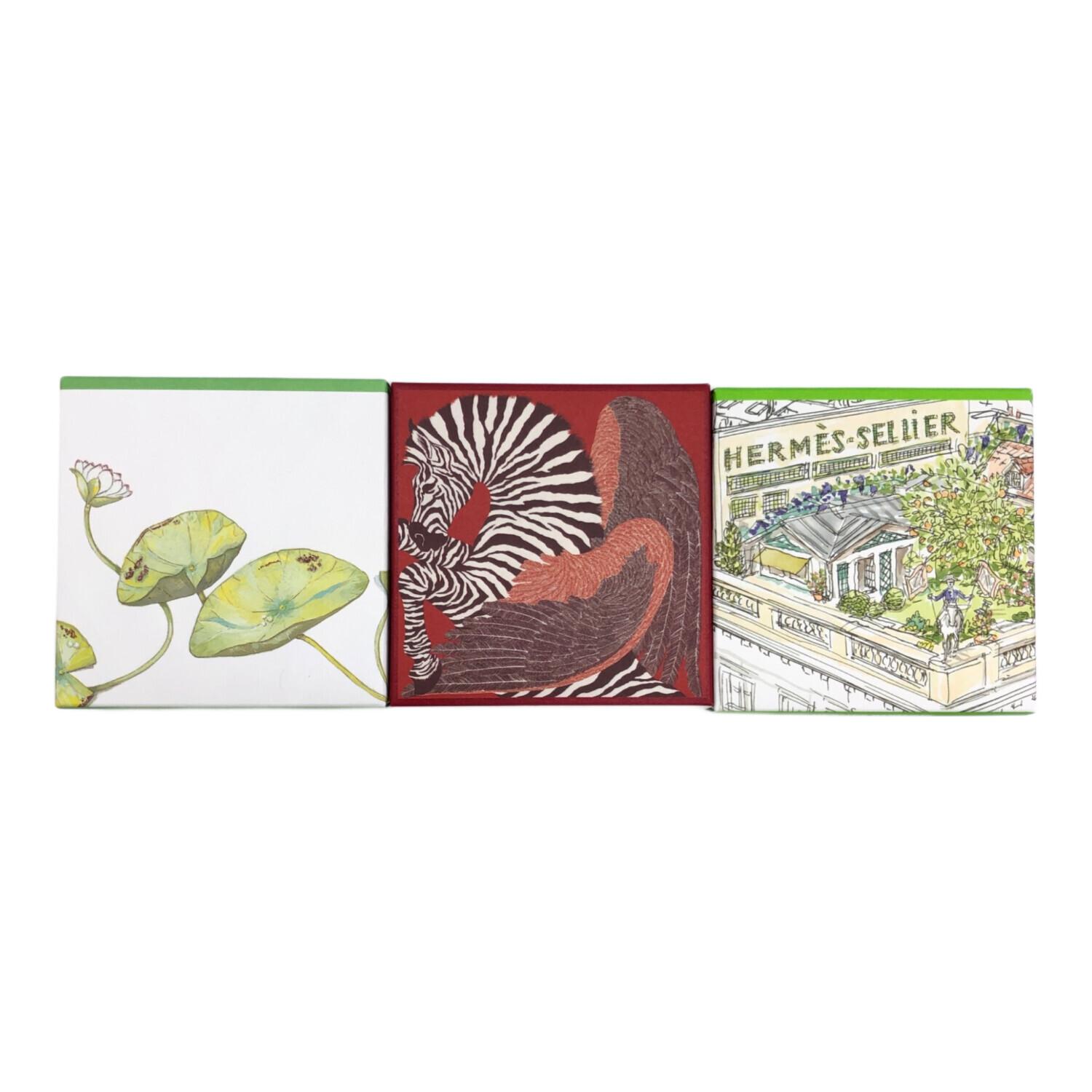 HERMES (エルメス) 石鹸セット パフュームドソープ 3個入り ナイルの庭