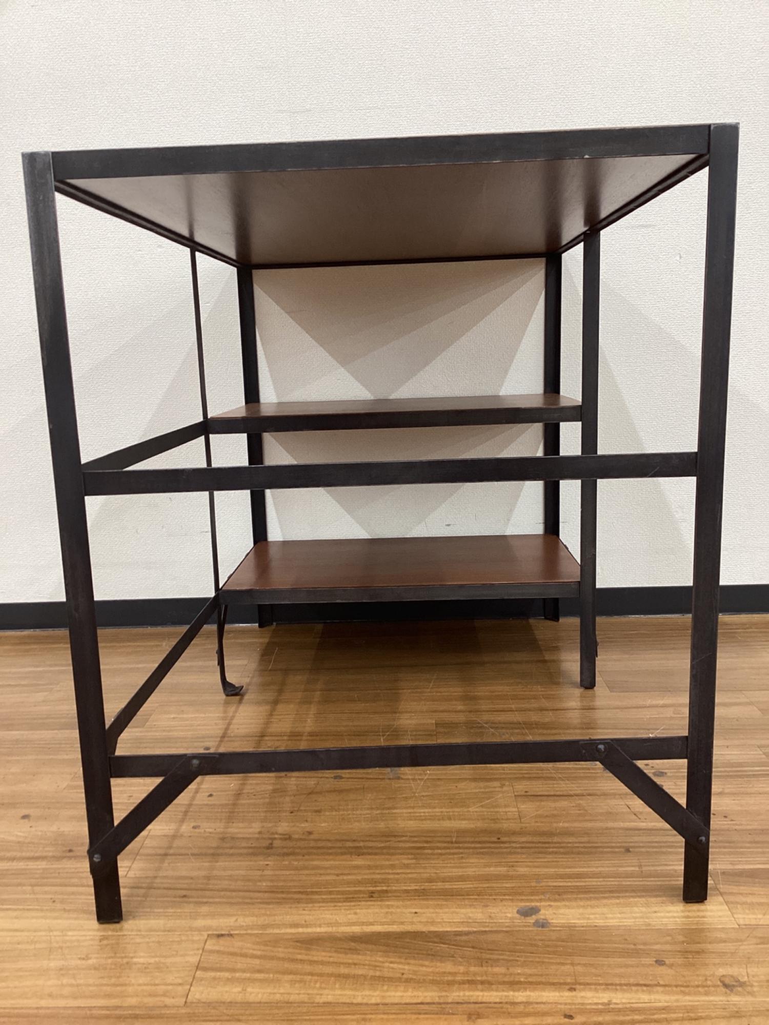 UNICO (ウニコ) デスク LUMBER-mini ブラウン×ブラック 廃盤