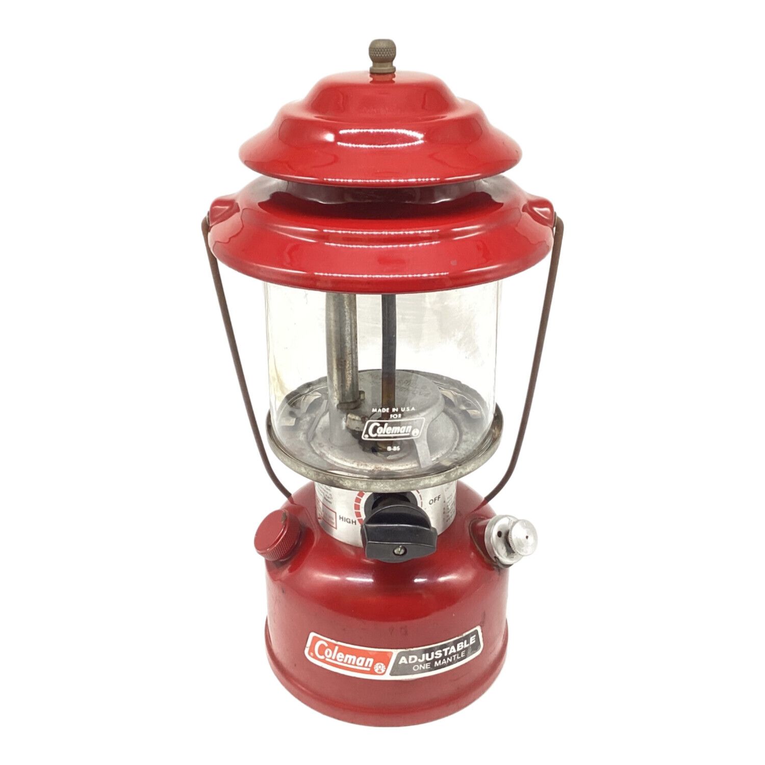 Coleman (コールマン) ガソリンランタン 1989年3月製 旧レッド 廃盤