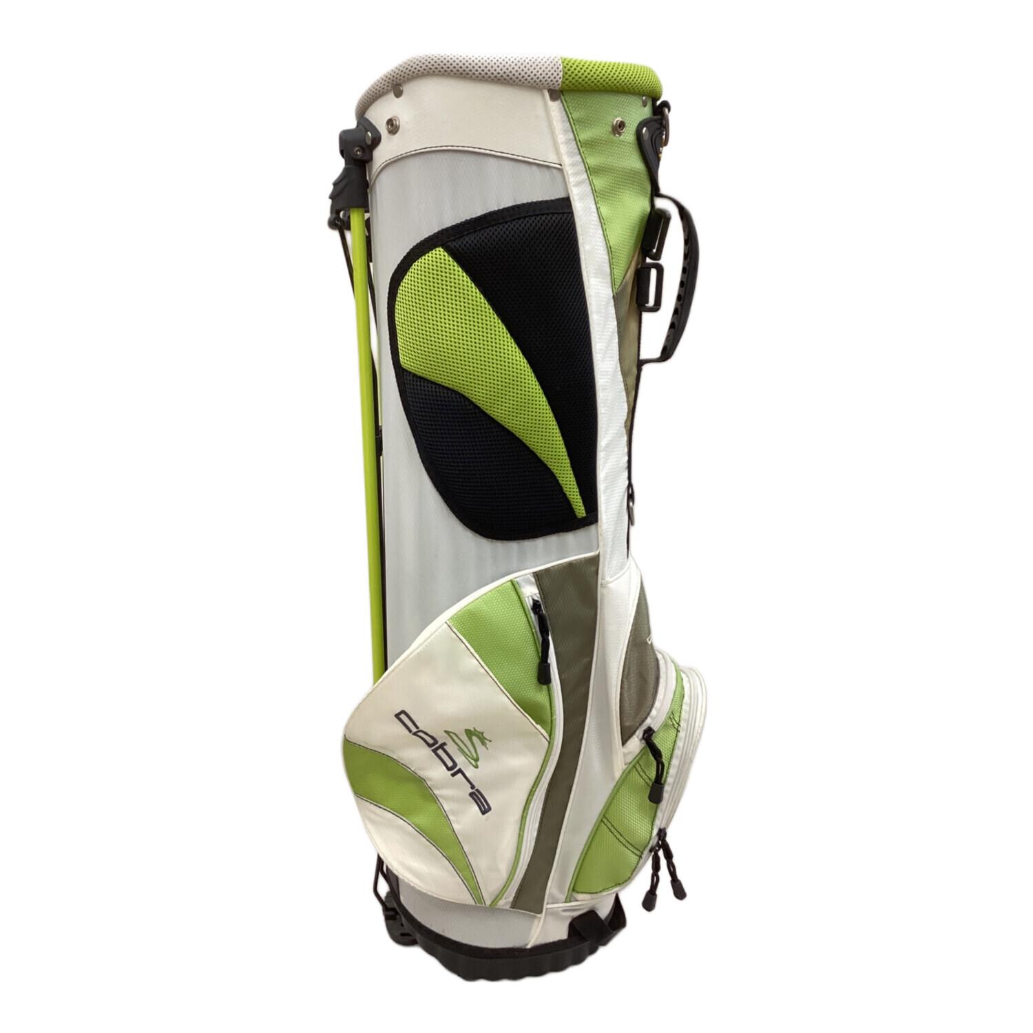 COBRA (コブラ) キャディバッグ ホワイト 6分割 セルフ式スタンド