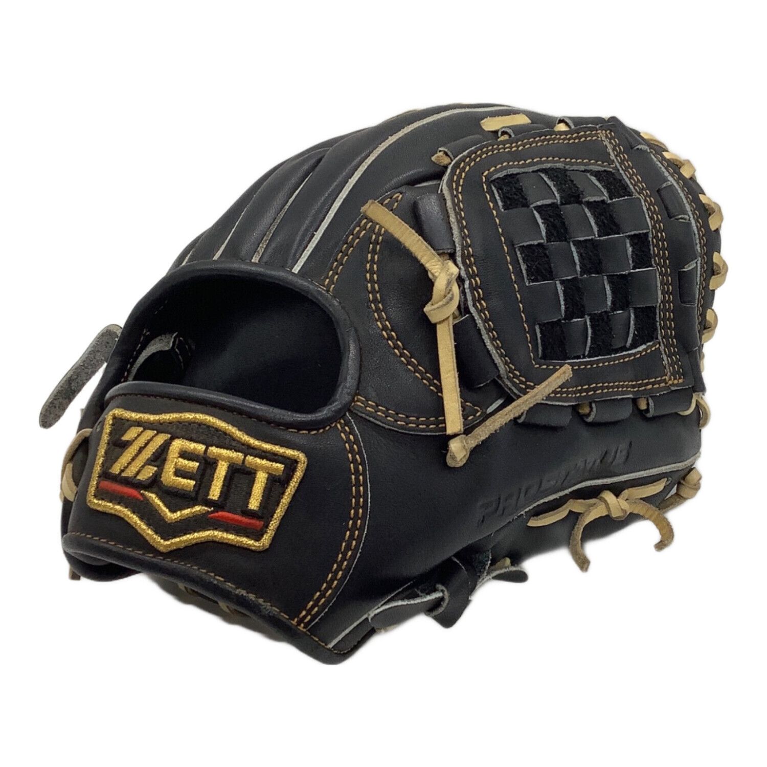 ZETT (ゼット) 軟式グローブ SIZE 27.5cm ブラック 源田タイプ 内野用