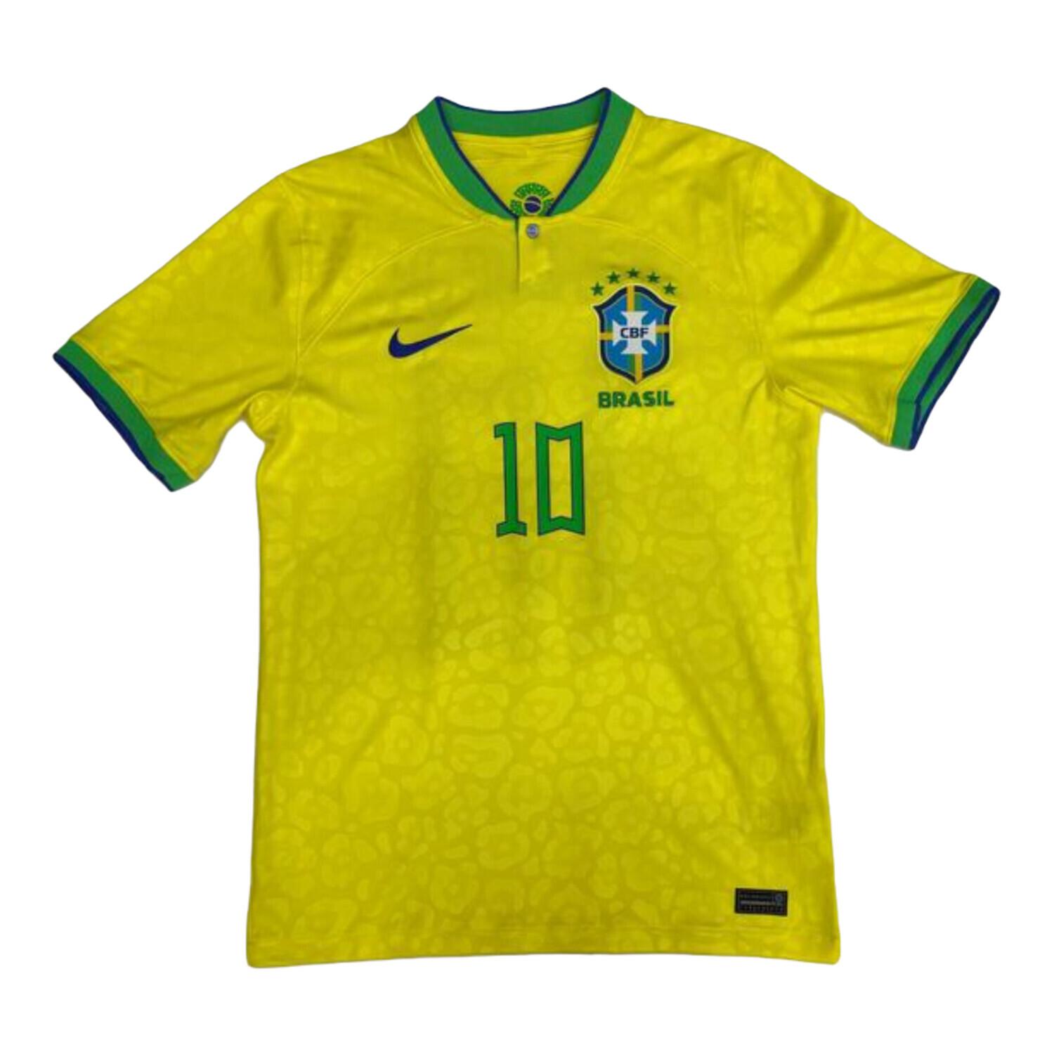 ブラジル代表 サッカーユニフォーム SIZE S イエローx黄緑 ネイマール