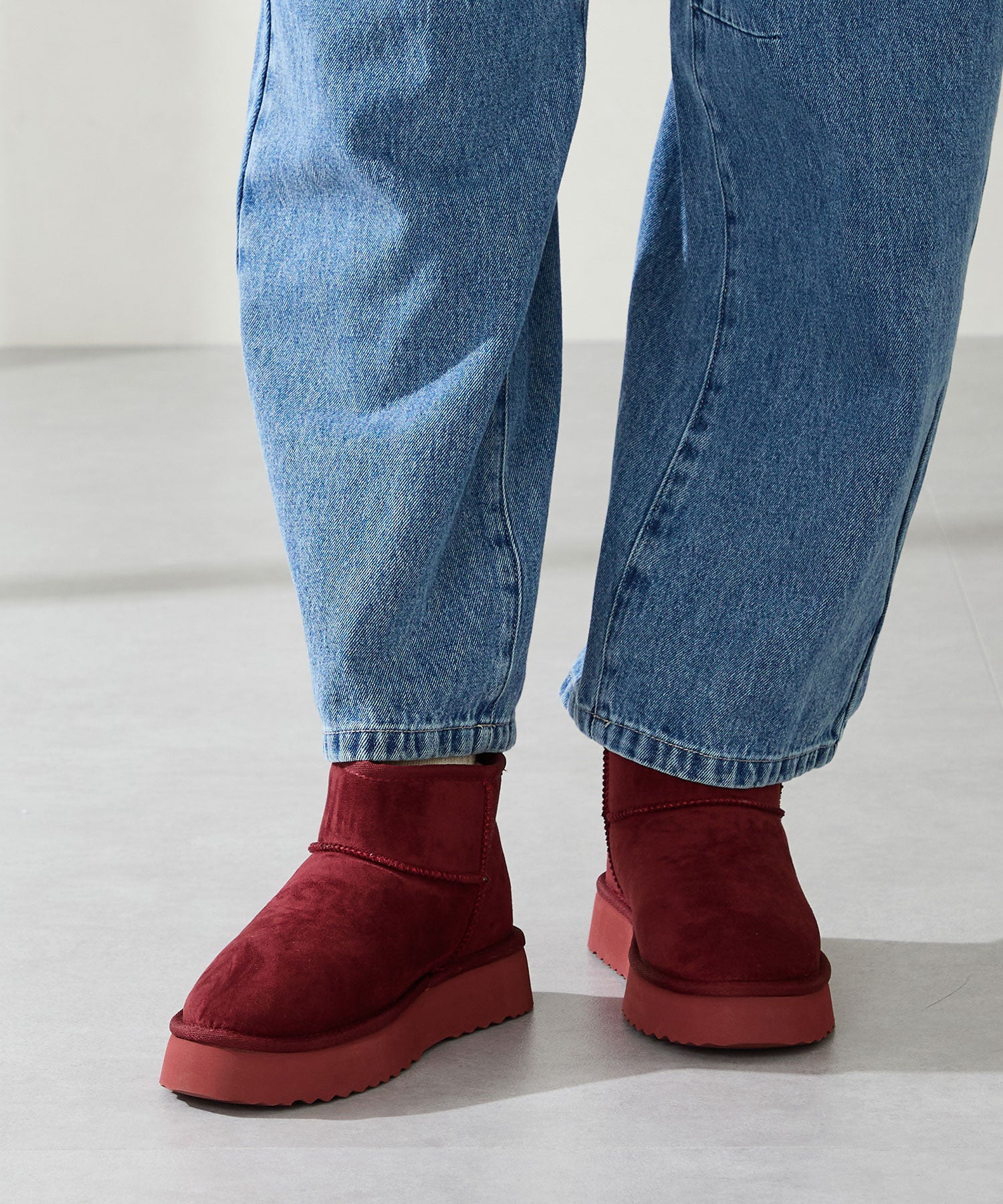 厚底ムートンショートブーツ/51409 – ORIENTALTRAFFIC