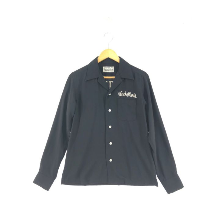 WACKO MARIA ワコマリア メンズ 長袖シャツ 刺繍ロゴ ポリエステル