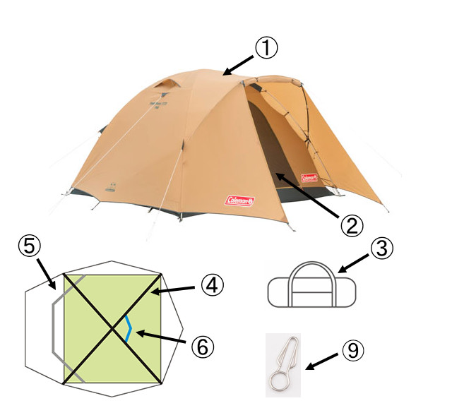タフドーム/2725用インナーテントの通販｜キャンプ用品のコールマン