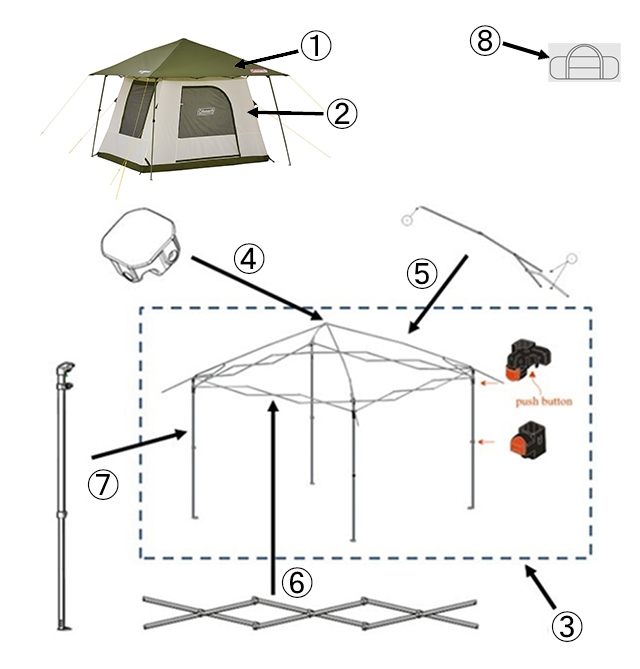 パーティーキャビン/3025用シェードスキンの通販｜キャンプ用品の
