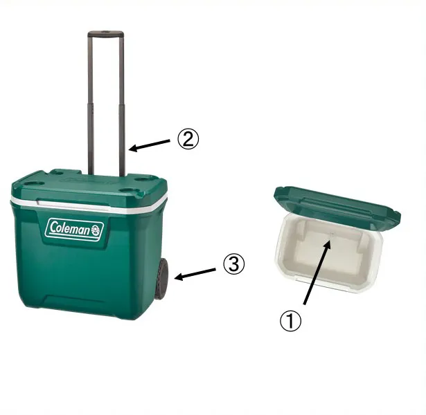 エクストリームホイールクーラー／50QT（エバーグリーン）用ハンドルの