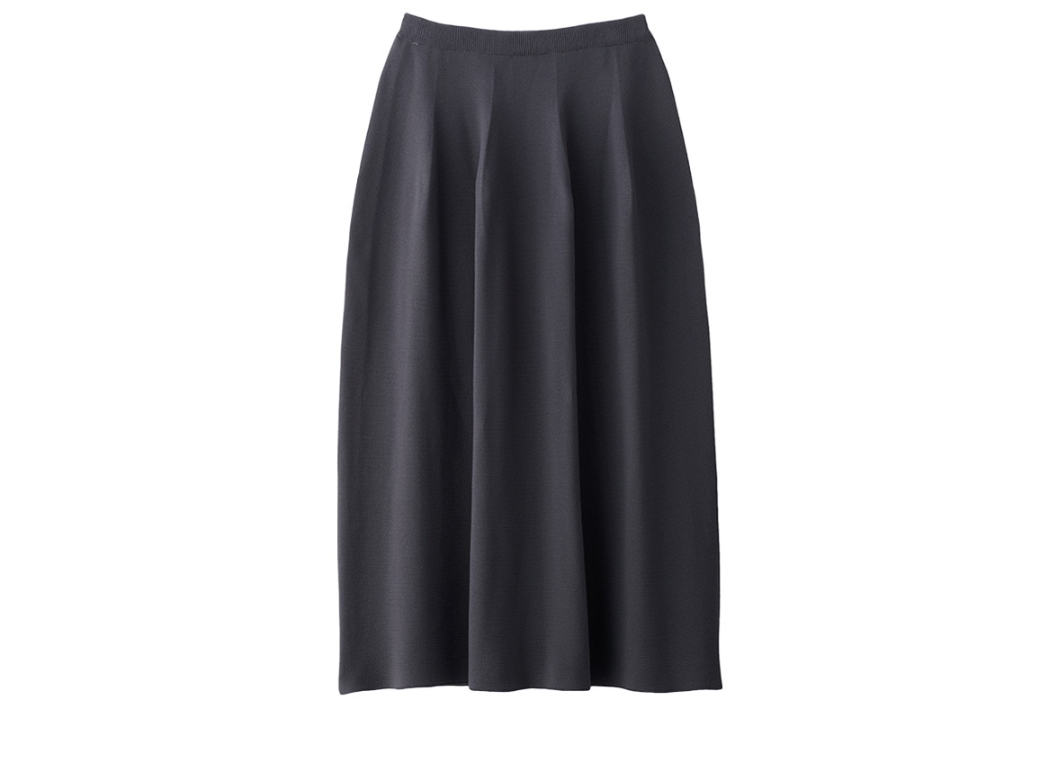 ホールガーメント（R）ニットスカート(02_M 05_チャコール