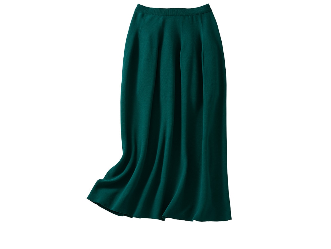 ホールガーメント（R）ニットスカート(02_M 05_チャコール