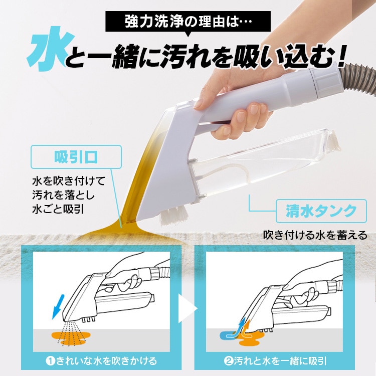 2点セット]リンサークリーナー RNS-300+スチームクリーナー STP-102