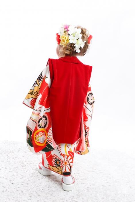 七五三レンタル着物 3歳 大正ロマンなアンティーク 着物