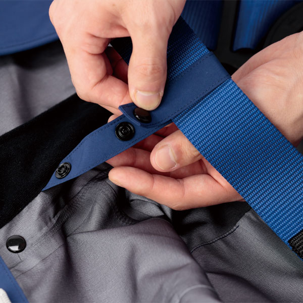 フルハーネス対応 レインベルデNゴアテックス 帯電防止 ネイビー