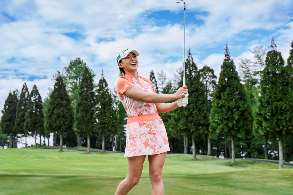 花柄ウエアで楽しそうな渋野日向子がキービジュアル！ アディダス