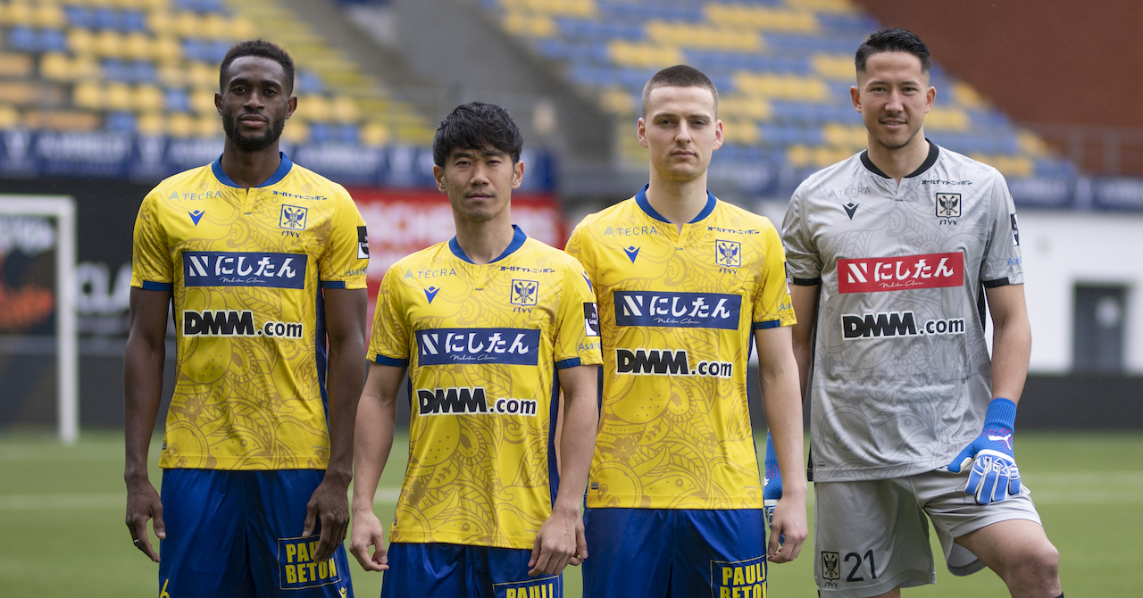 シントトロイデン、ユニフォームの胸ロゴに「にしたんクリニック」が