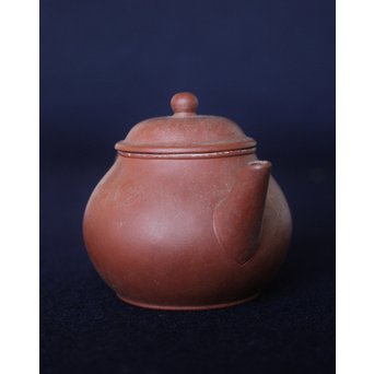 中国宜興窯 単孔朱泥急須/茶壷 70-80年代 P137｜骨董店 のびる 古美術