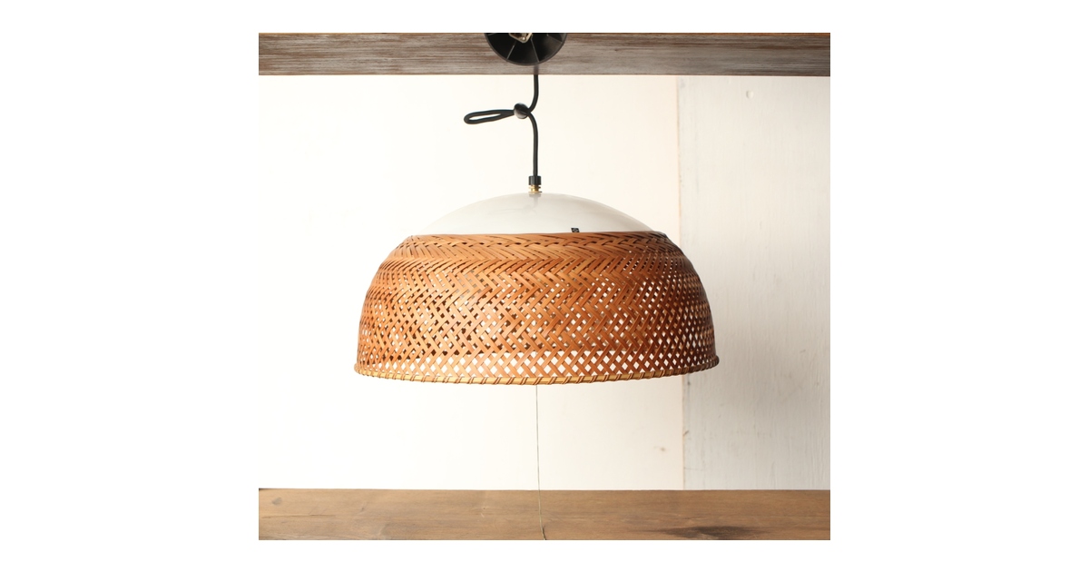 ヤマギワ 近藤昭作「竹のあかり」半月型 3灯ペンダントライト A038