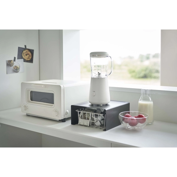 tower】キッチン家電下ラック タワー (ブラック): 周辺小物 | ALMOTT