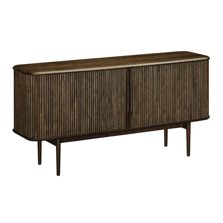 ロールドアキャビネット 幅150cm QW5400 ウォールナットナチュラル