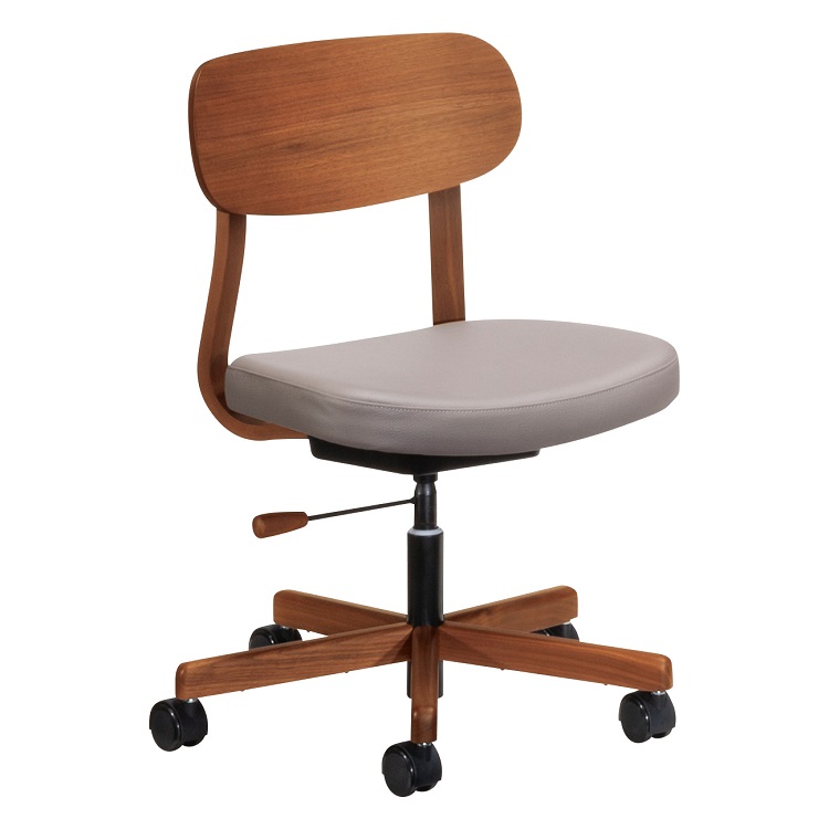 デスクチェア XW3300 グレージュ ウォールナットナチュラル 通販