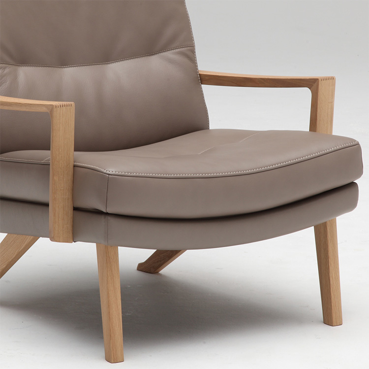 1人掛ソファ ZU1600 グレージュ ピュアオーク 通販 | 【公式】カリモク