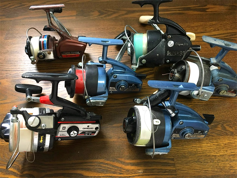 ダイワやオリムピックなどのアンティークなリールをもらってきた