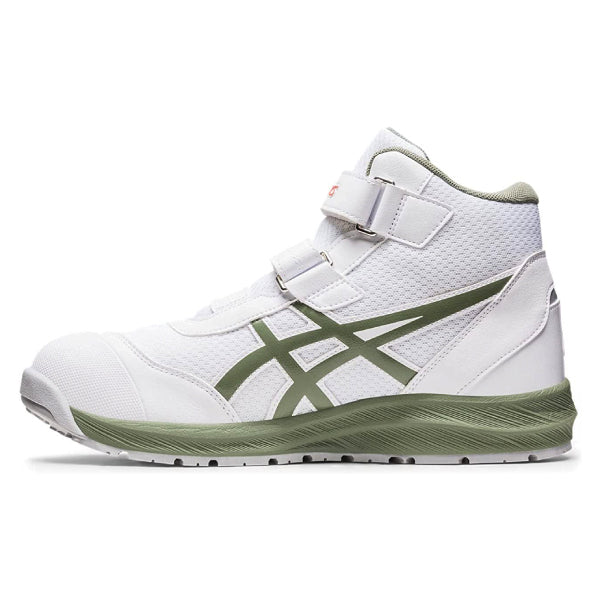 新作] アシックス 安全靴 ウィンジョブ CP216 ホワイト×ライケン