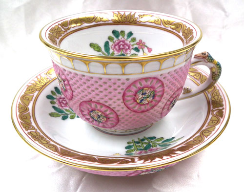 ヘレンド シノワズリ 西安の赤ゲデレ 茶会ボックス スターペインター