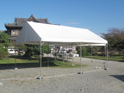 イベント用仮設テント(6坪)のレンタル業者なら東京イベント会社!