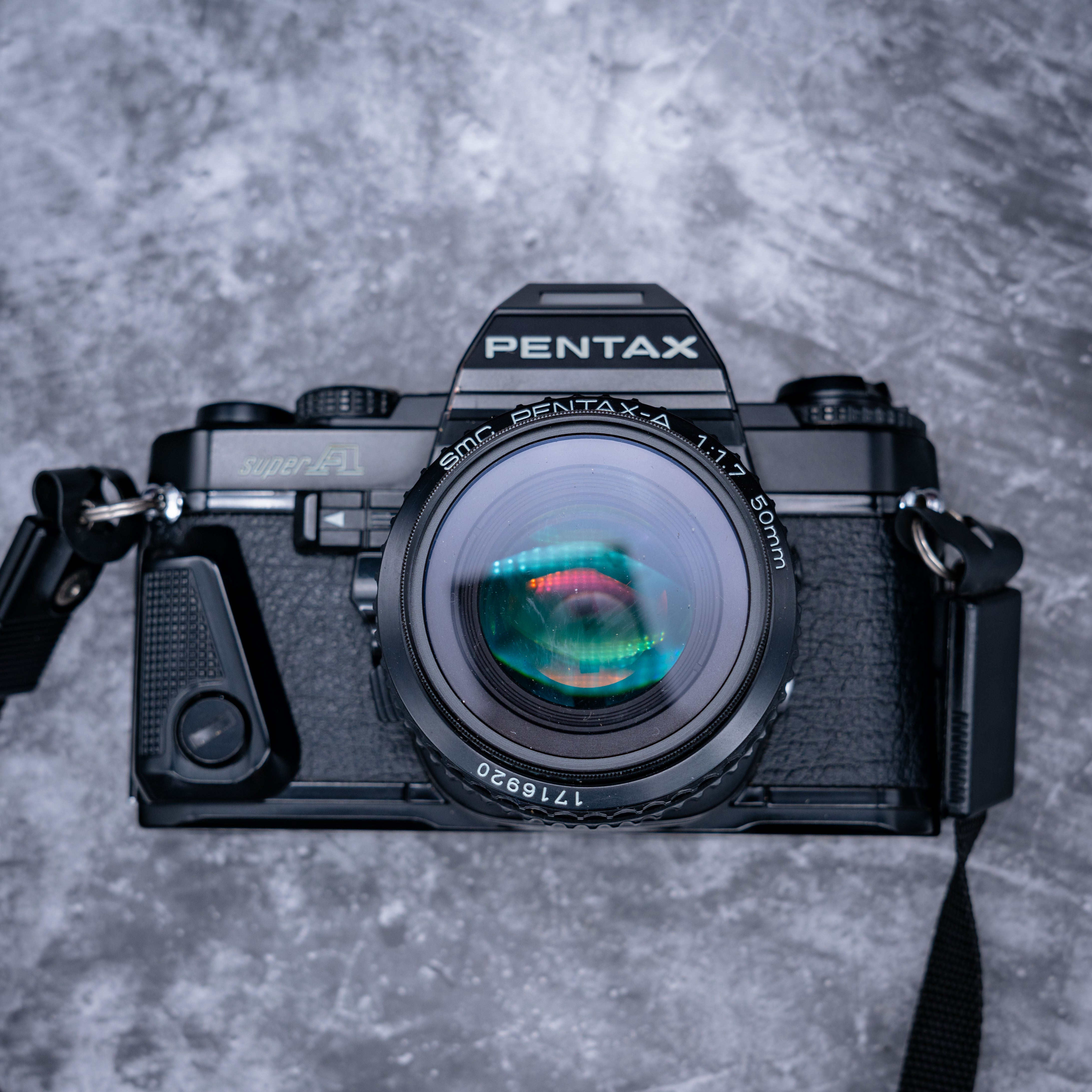 35mm Film Camera Kit | Pentax Super A +50mm Lens, Leather Case