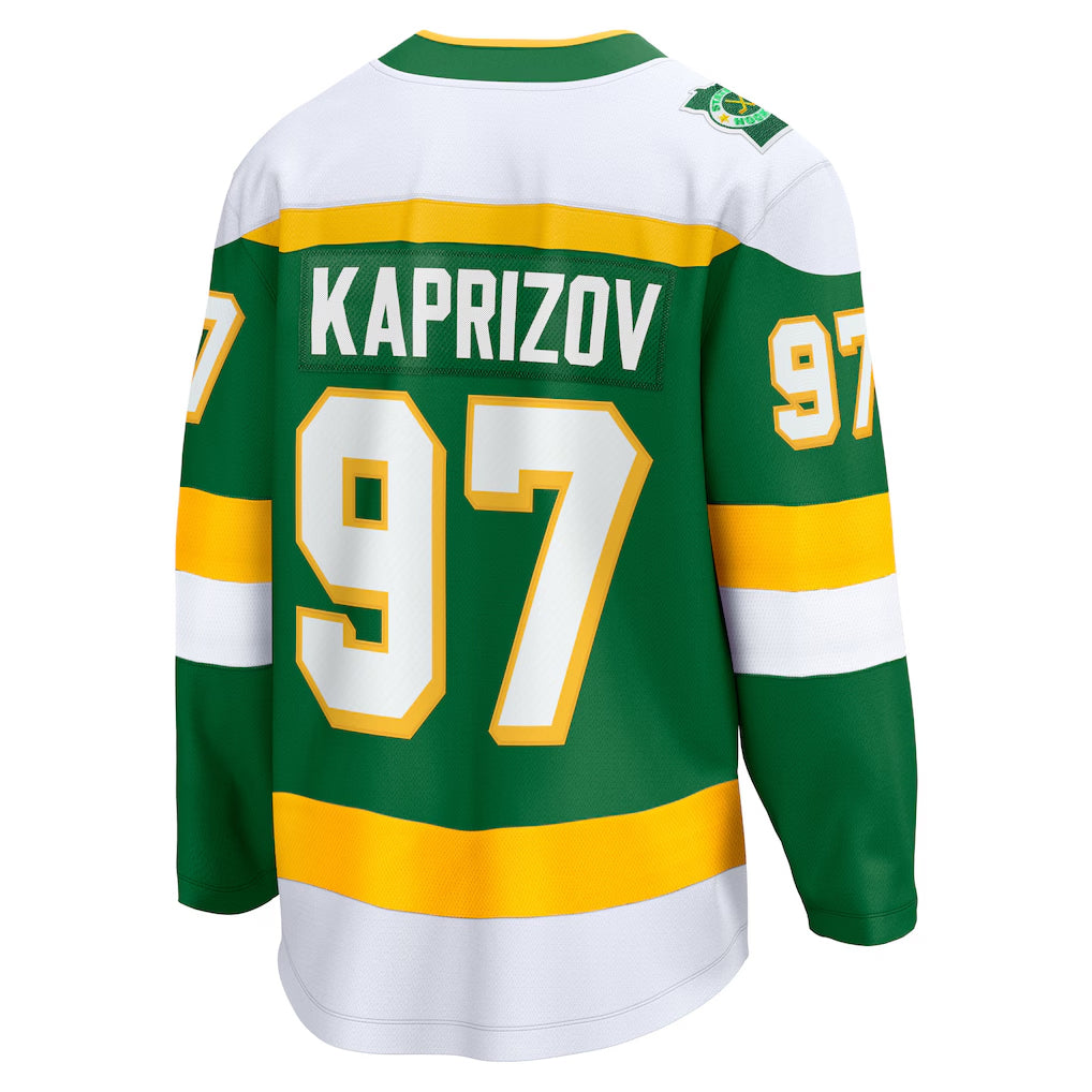 Kirill Kaprizov Minnesota Wild Green Retro Alternate Fanatics