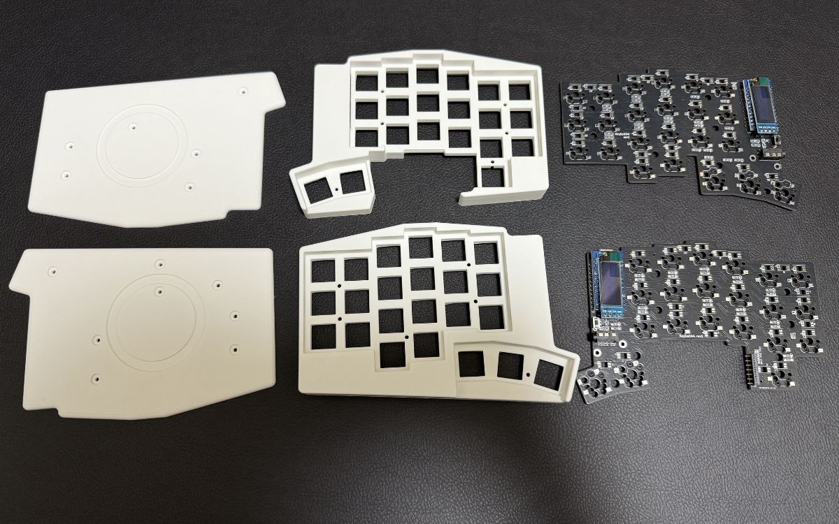 新品】keyball44 オリジナル非売品ケース 白 純正トラボケース 完成品