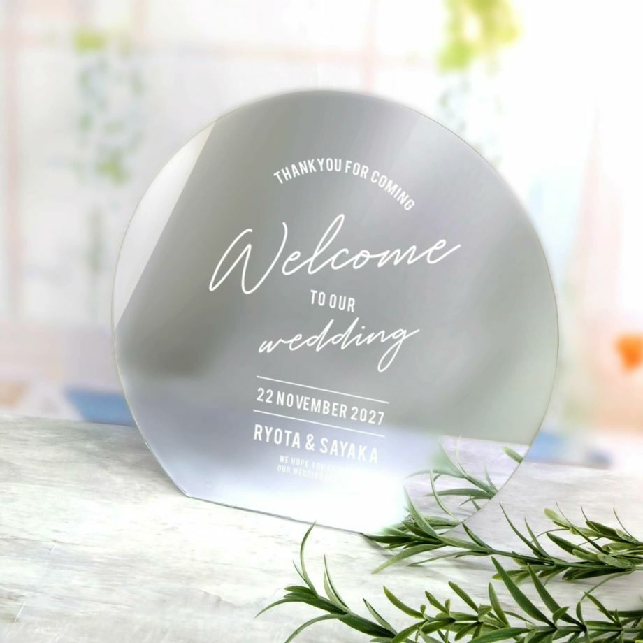 ペンと鏡でおしゃれなウェルカムボード作ってみた〈 反省点付き