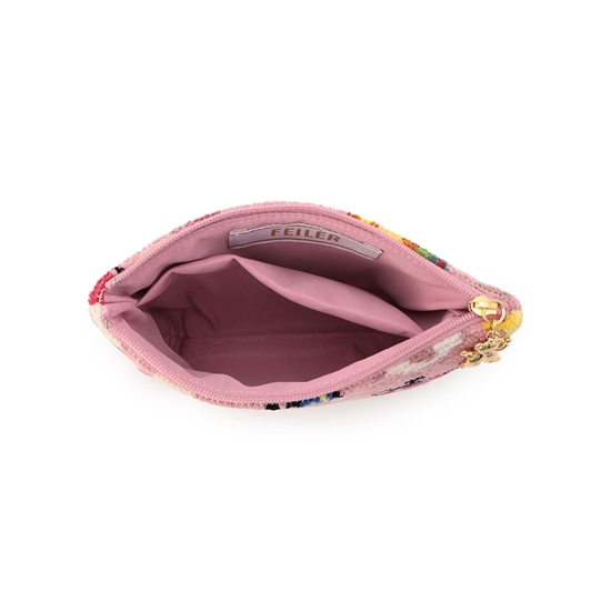 ハイジペイズリー 舟型ポーチ HPY-257015(ピンク): FEILER｜フェイラー