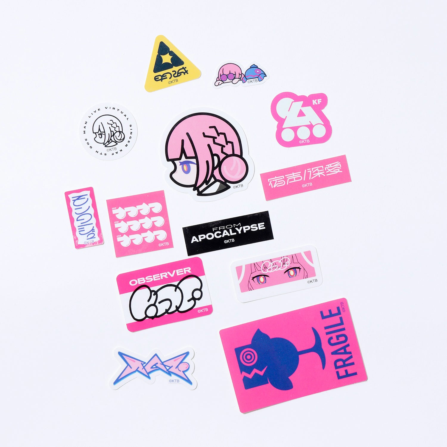 花譜】イラストステッカーセット／5th One-Man Live「宿声／深愛