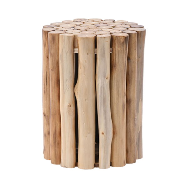 AZT003 チーク無垢材 スツール | 【SR-net】Sunflower Rattanの卸販売