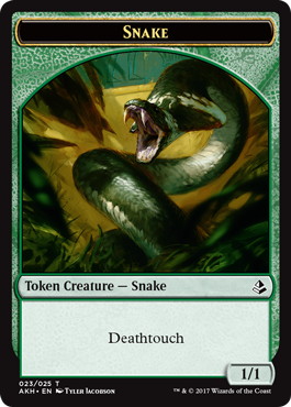 023)《蛇トークン/Snake Token》[AKH] 緑 | 日本最大級 MTG通販サイト