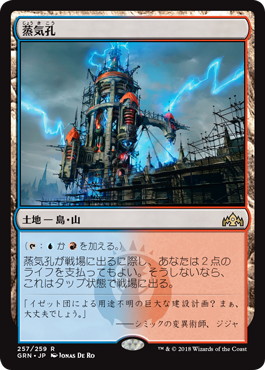 Foil】《蒸気孔/Steam Vents》[EXP] 土地R | 日本最大級 MTG通販サイト