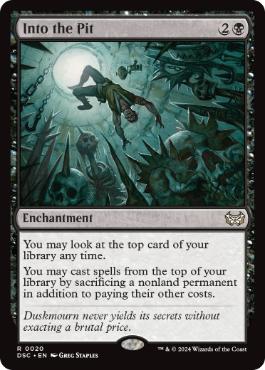 020)《穴の中へ/Into the Pit》[DSC] 黒R | 日本最大級 MTG通販サイト