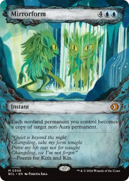 Foil】(059)《鏡変化/Mirrorform》[ECL] 青R | 日本最大級 MTG通販
