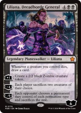 Foil】□絵違い□《戦慄衆の将軍、リリアナ/Liliana, Dreadhorde