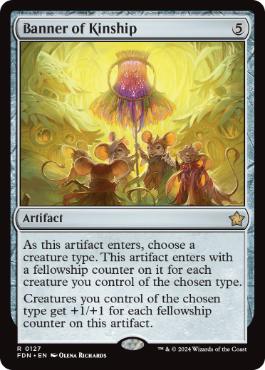 127)《親族旗/Banner of Kinship》[FDN] 茶R | 日本最大級 MTG通販