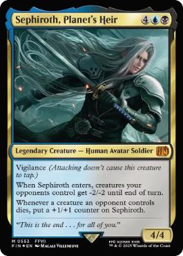 Foil】(553)《星の継承者、セフィロス/Sephiroth, Planet's Heir》[FIN